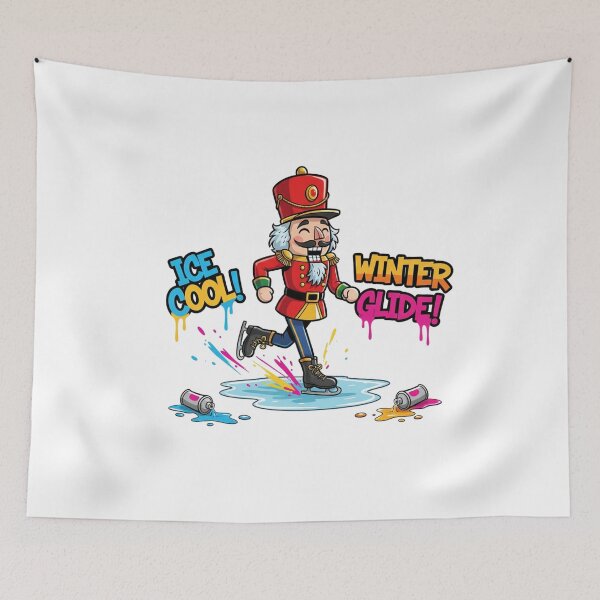 Item preview, Ice Cool Nutcracker: Winter Skating Design for the Holiday designed and sold by MiszungART.