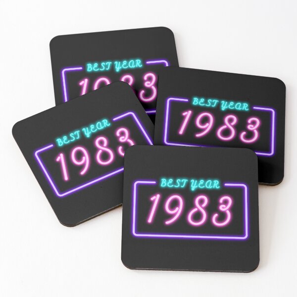 Item preview, BEST YEAR 1983 Neon Retro Design designed and sold by ArchersBoutique.