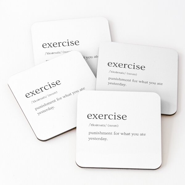Item preview, Exercise Light | Definition Print | Sarcastic | Witty | Funny Design designed and sold by Azurion.