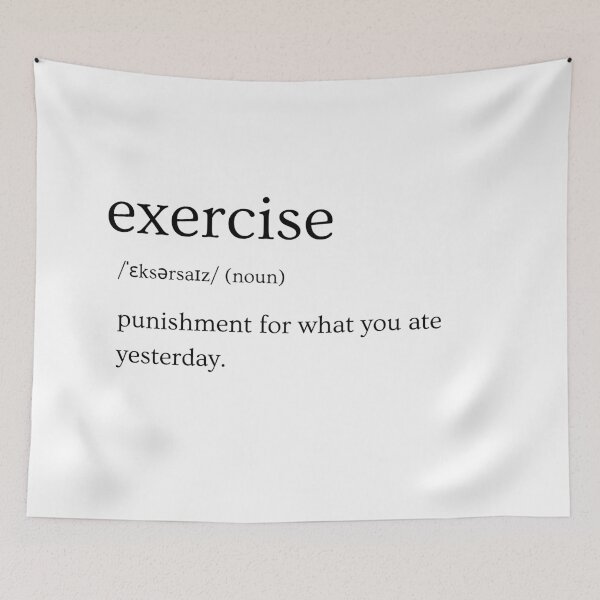 Item preview, Exercise Light | Definition Print | Sarcastic | Witty | Funny Design designed and sold by Azurion.