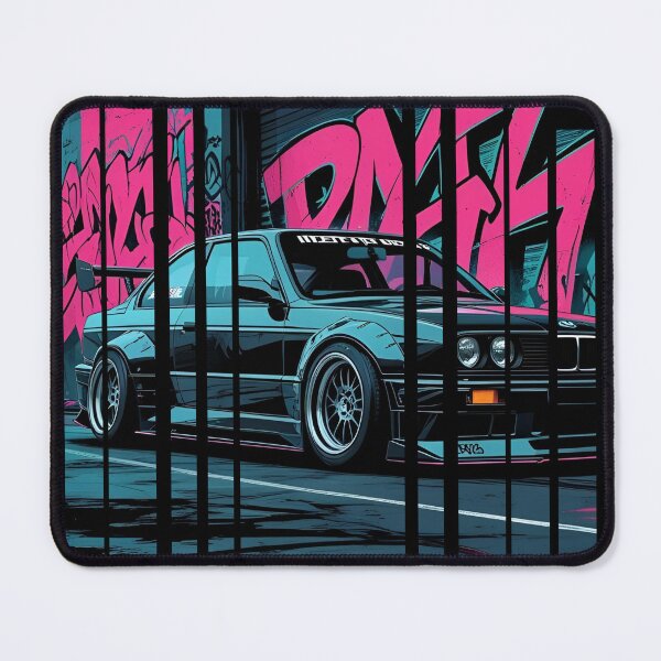 Item preview, B.W Power of the 3 series coupe with wide body kit, street racing vibe, high contrast neon colors 8 designed and sold by Neon G.