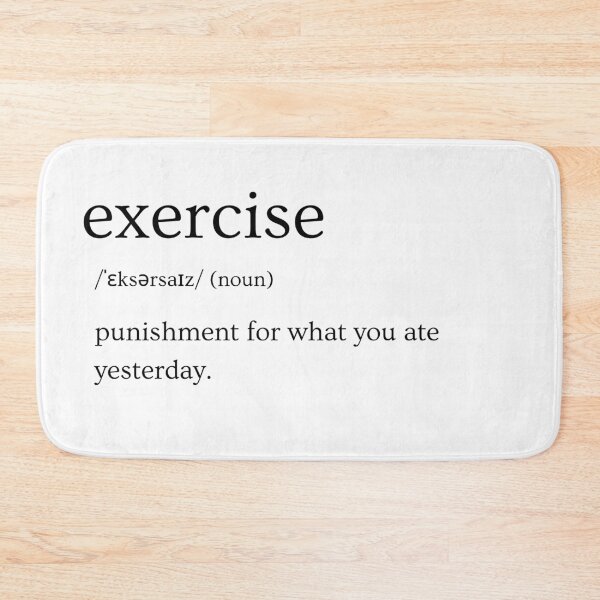 Item preview, Exercise Light | Definition Print | Sarcastic | Witty | Funny Design designed and sold by Azurion.