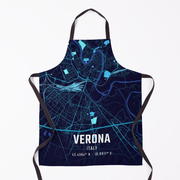 Item preview, Mapa de la ciudad de Verona a medianoche designed and sold by HomeLivingCo.