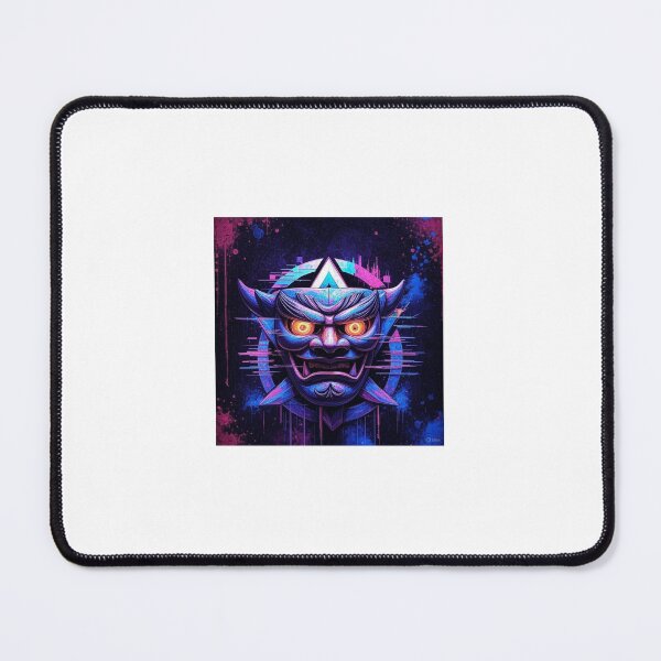 Item preview, Neon Oni Mask – Cyberpunk Samurai Demon designed and sold by levpint.