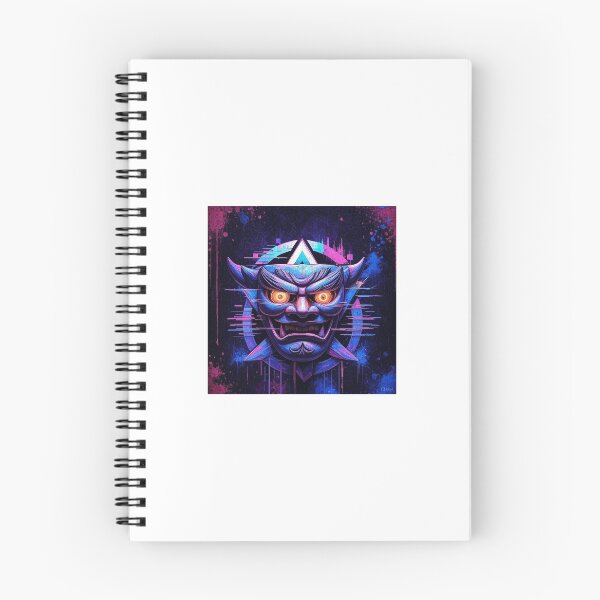 Item preview, Neon Oni Mask – Cyberpunk Samurai Demon designed and sold by levpint.