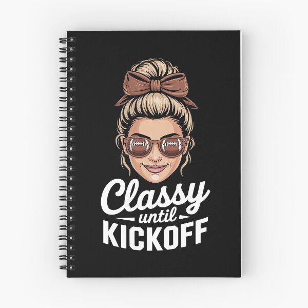 Item preview, Classy Until Kickoff Messy Bun Girl American Football Team  designed and sold by Belkisallen.
