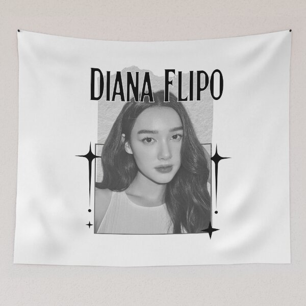 Item preview, Diana Flipo Thailand Actresses Thai drama Entertainment Scrapbook Collage Cozy Y2K Vintage Design designed and sold by HELL0WBELLO.