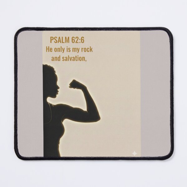 Item preview, Unshaken – Psalm 62:6 Strength Silhouette designed and sold by vineartstudio.