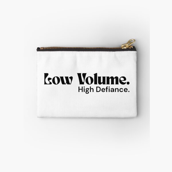 Item preview, Low Volume. High Defiance – Minimalist Quiet Rebellion Quote | RETL Text Design designed and sold by RETL.