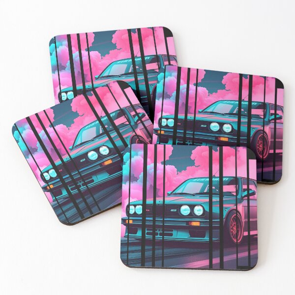 Item preview, B.W the Power of the 3 series drifting with neon smoke, retro 80s 6 designed and sold by Neon G.