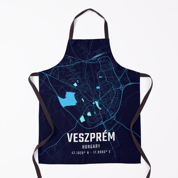 Item preview, Veszprém Midnight City Map designed and sold by HomeLivingCo.
