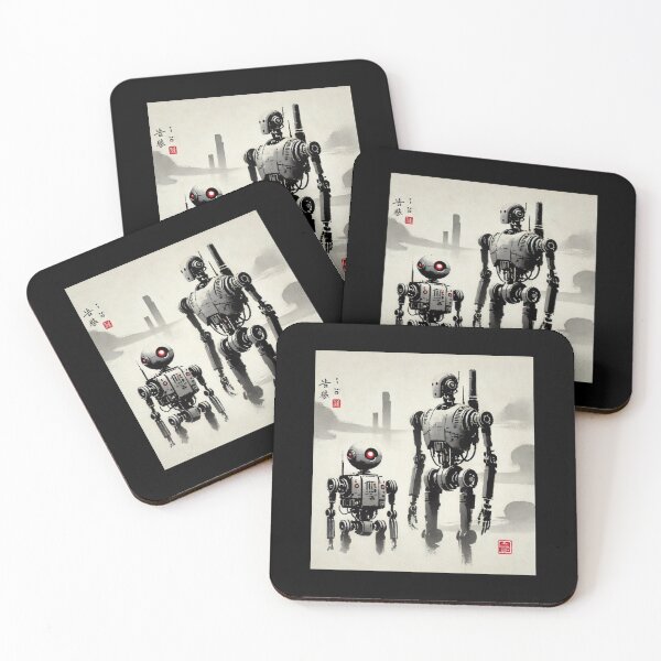 Artikelvorschau, Futuristischer humanoider Roboter entworfen und verkauft von TEEJAMBOREE.