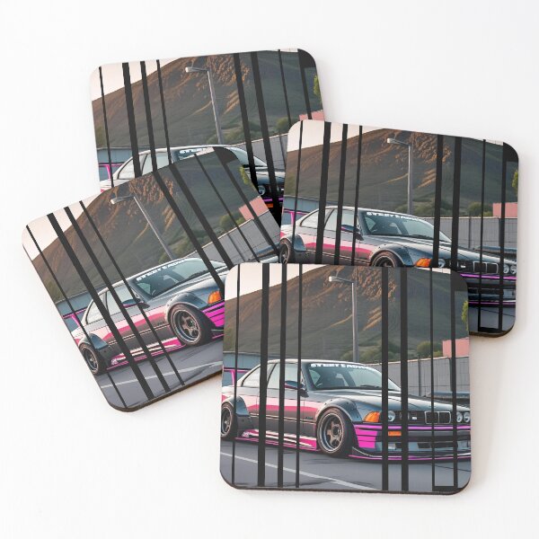 Item preview, B.W Power of the 3 series coupe with wide body kit, street racing vibe, high contrast neon colors 7 designed and sold by Neon G.
