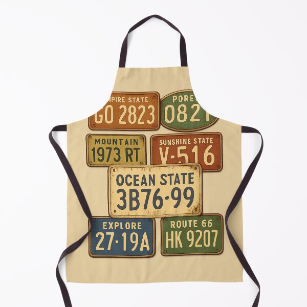 Item preview, Vintage License Plate Collection – Retro Automotive Wall Art designed and sold by TendenciaImpressa.