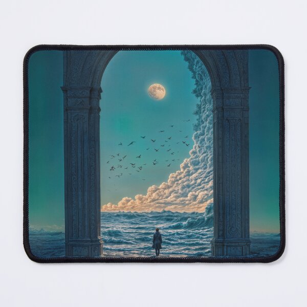 Item preview, Moonlit Gateway to the Rising Sea designed and sold by Vividfables.