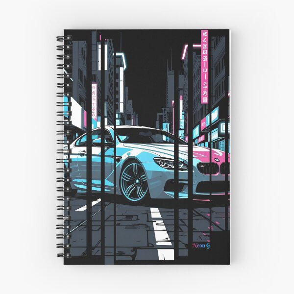 Item preview, B.W M6 Power of the 6 series coupe, street racing vibe, high contrast neon cyberpunk city 5 designed and sold by Neon G.
