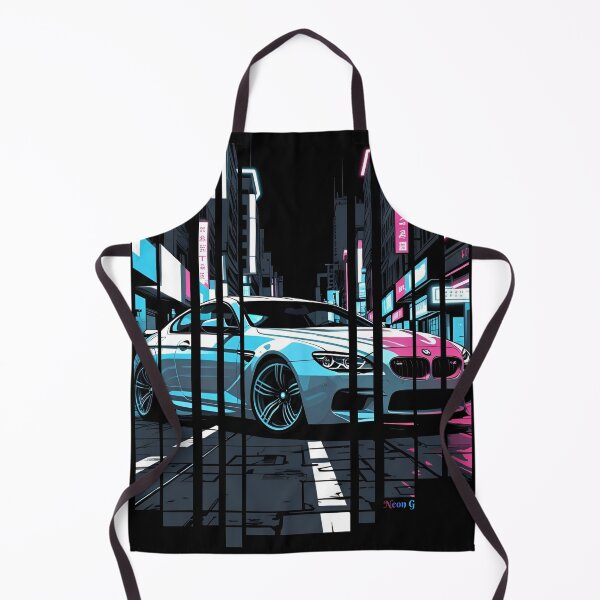 Item preview, B.W M6 Power of the 6 series coupe, street racing vibe, high contrast neon cyberpunk city 5 designed and sold by Neon G.