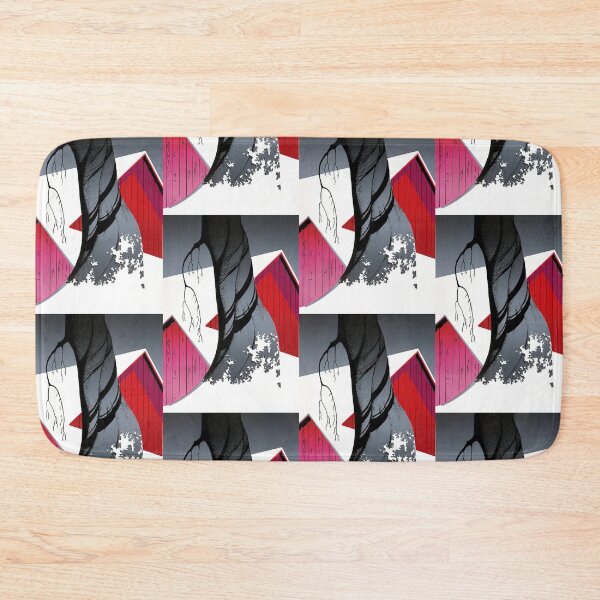 Item preview, Eyvind Earle - Red Barn And Grey Sky designed and sold by meldefiart.