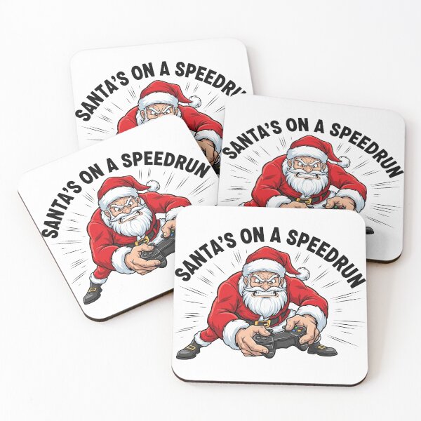 Item preview, Christmas on a Speedrun – Gamer Holiday Speedrun Design designed and sold by Ovaloon.