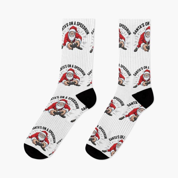 Item preview, Christmas on a Speedrun – Gamer Holiday Speedrun Design designed and sold by Ovaloon.