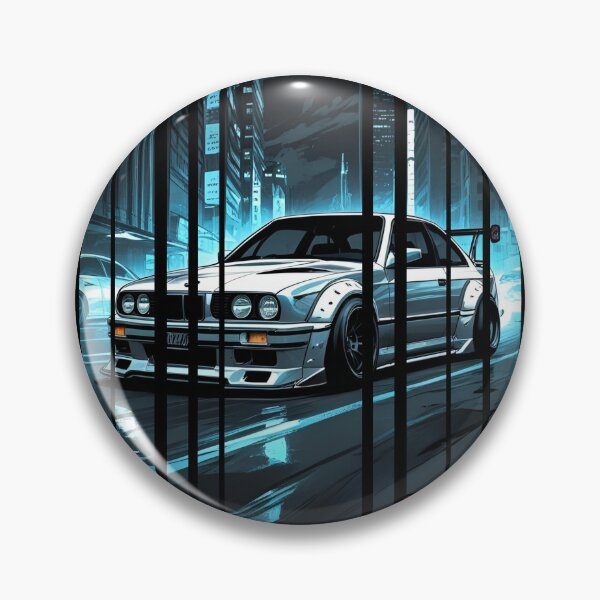Item preview, B.W Power of the 3 series coupe with wide body kit, street racing vibe, high contrast neon colors 4 designed and sold by Neon G.