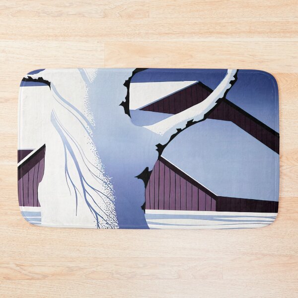 Item preview, Eyvind Earle - Red Barn And Tree Trunk designed and sold by meldefiart.