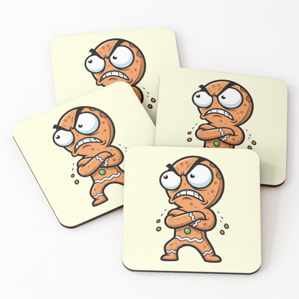 Item preview, Angry Gingerbread Man with Cranky Face designed and sold by Animepic222.