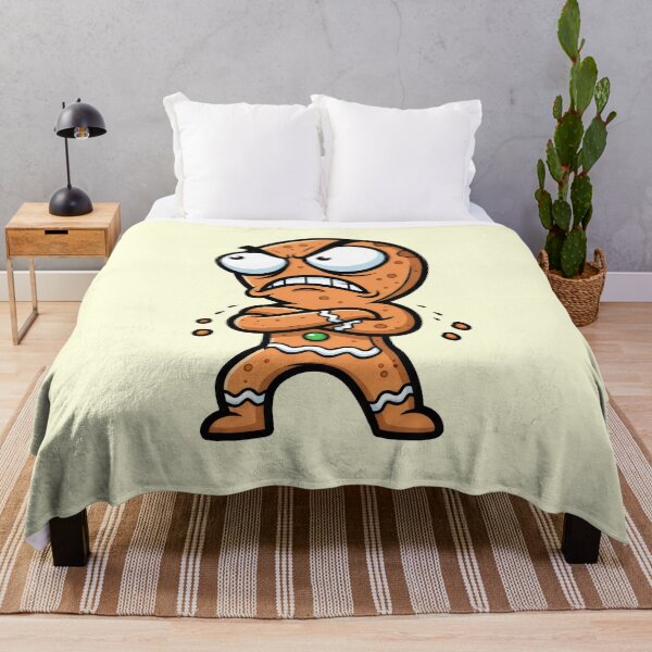 Item preview, Angry Gingerbread Man with Cranky Face designed and sold by Animepic222.