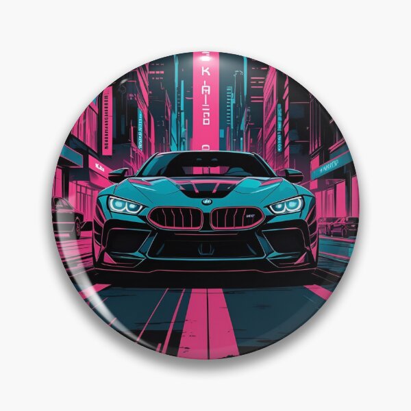 Item preview, B.W M6 Power of the 6 series coupe, street racing vibe, high contrast neon cyberpunk city 3 designed and sold by Neon G.