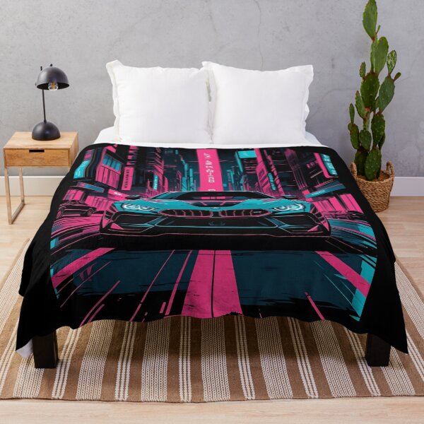 Item preview, B.W M6 Power of the 6 series coupe, street racing vibe, high contrast neon cyberpunk city 3 designed and sold by Neon G.