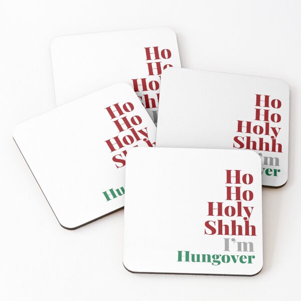 Item preview, Ho Ho Holy Shhh I’m Hungover – Funny Christmas Quote – Artshole Typography designed and sold by Artshole.