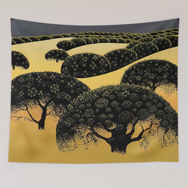 Item preview, Eyvind Earle - Santa Ynez Oaks designed and sold by meldefiart.