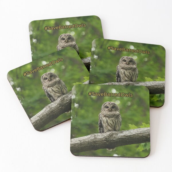 Item preview, SAVE BARRED OWLS designed and sold by locustgirl.