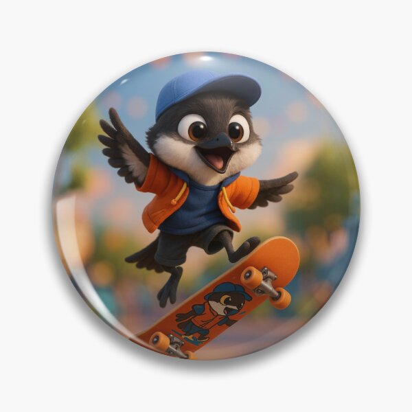 Item preview, Skater Eastern Kingbird designed and sold by Sillytoe.