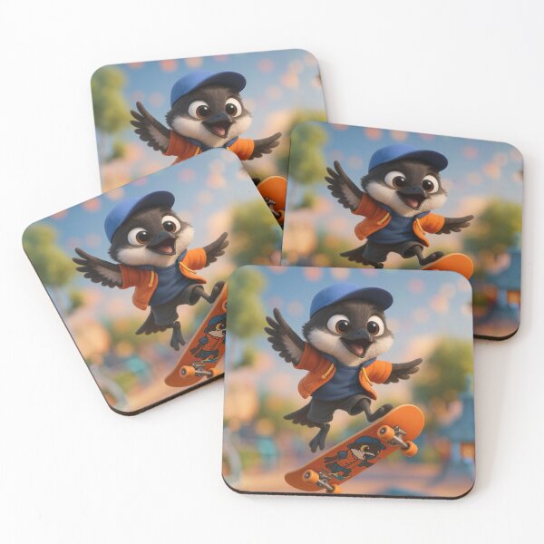 Item preview, Skater Eastern Kingbird designed and sold by Sillytoe.