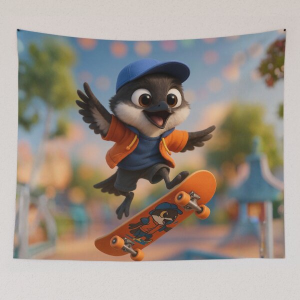 Item preview, Skater Eastern Kingbird designed and sold by Sillytoe.