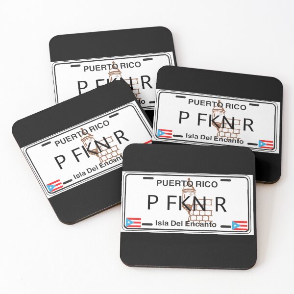 Item preview, “P F K N R | Boricua Pride Puerto Rican License Plate – Orgullo Boricua & Latinidad” designed and sold by RivendellBird.