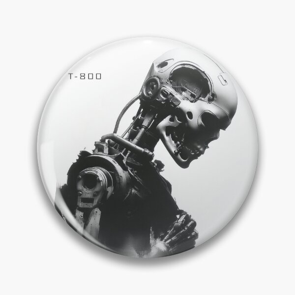 Item preview, The T-800 Robot Ink Illustration designed and sold by blackdogshop.