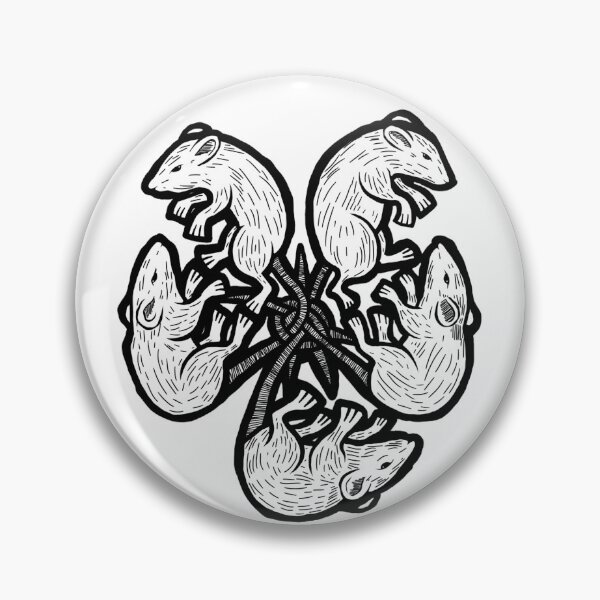 Item preview, RAT KING (B&W) designed and sold by DropkickMolotov.