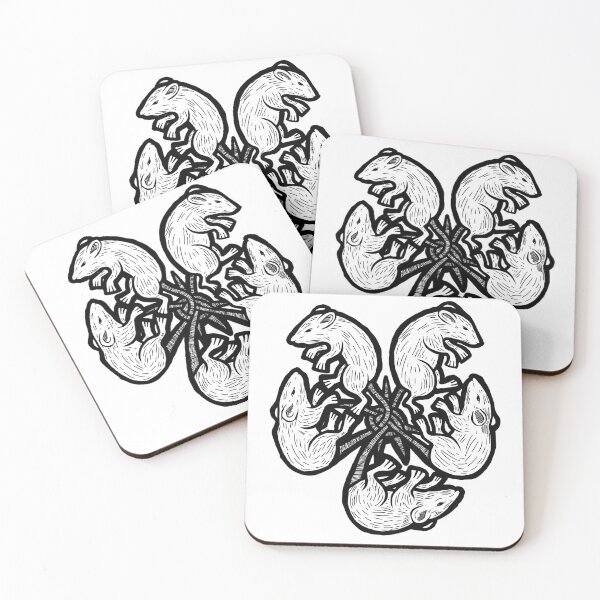 Item preview, RAT KING (B&W) designed and sold by DropkickMolotov.