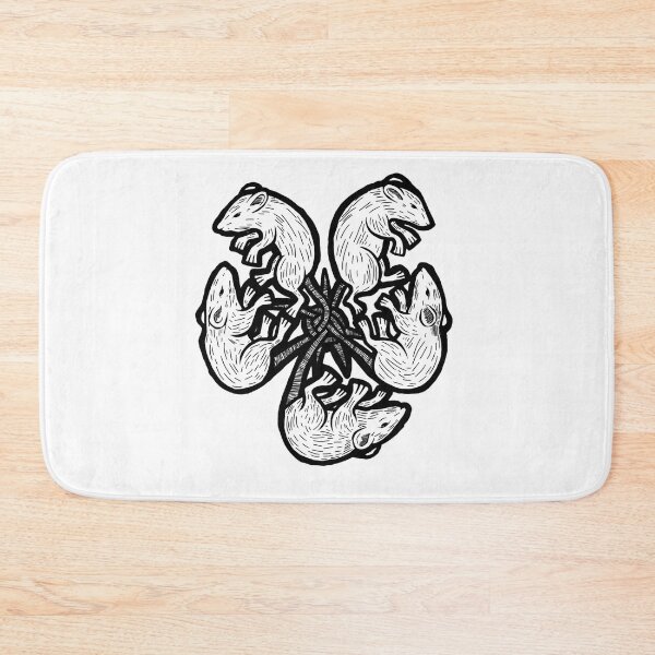 Item preview, RAT KING (B&W) designed and sold by DropkickMolotov.