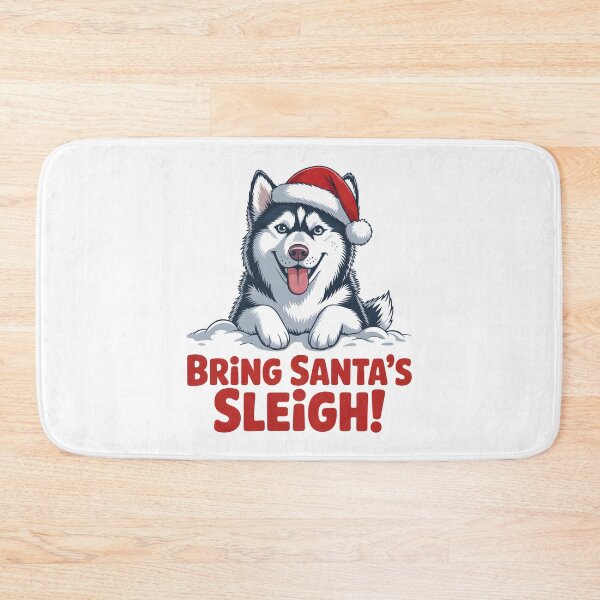 Item preview, Bring Santa’s Sleigh Husky Funny Christmas Gift designed and sold by Slaw-Creation.