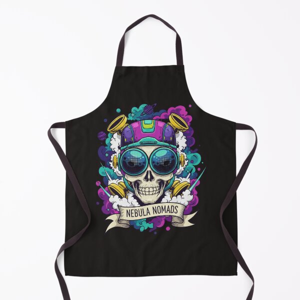 Item preview, Nebula Nomads Skull - Retro Sci-Fi Cosmic DJ designed and sold by AwesomeBeyondLimits.