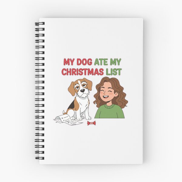 Item preview, Funny Dog Ate Christmas List Xmas Pet Lover Gift designed and sold by Bratak.
