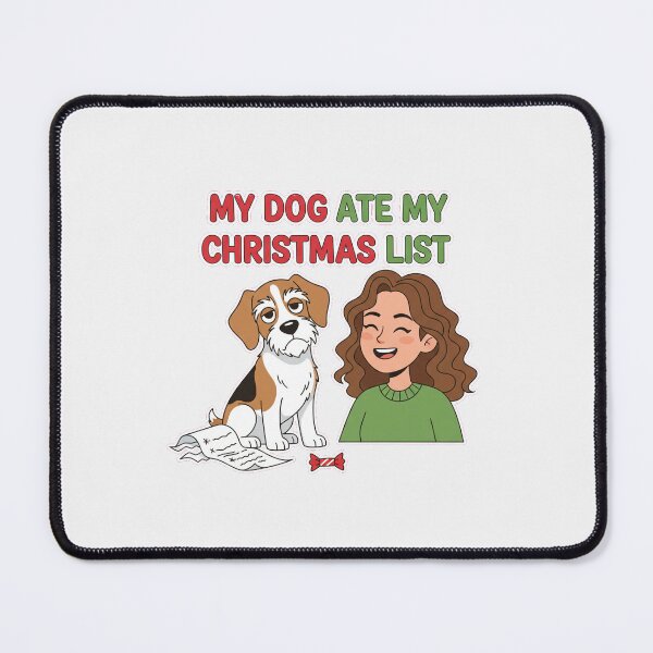 Item preview, Funny Dog Ate Christmas List Xmas Pet Lover Gift designed and sold by Bratak.