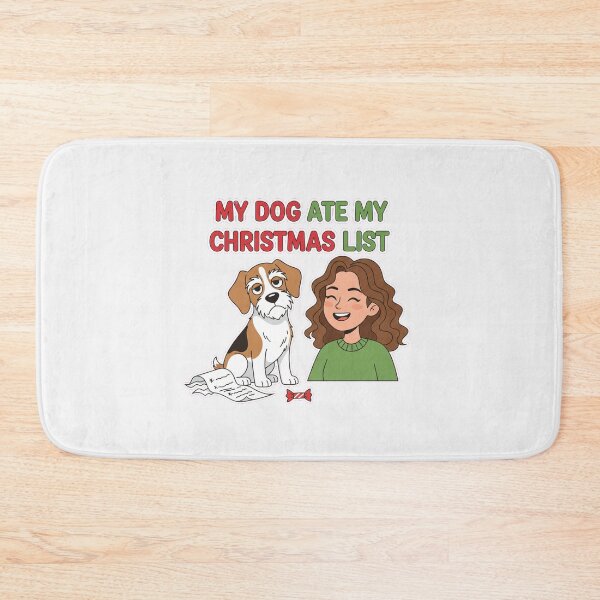 Item preview, Funny Dog Ate Christmas List Xmas Pet Lover Gift designed and sold by Bratak.