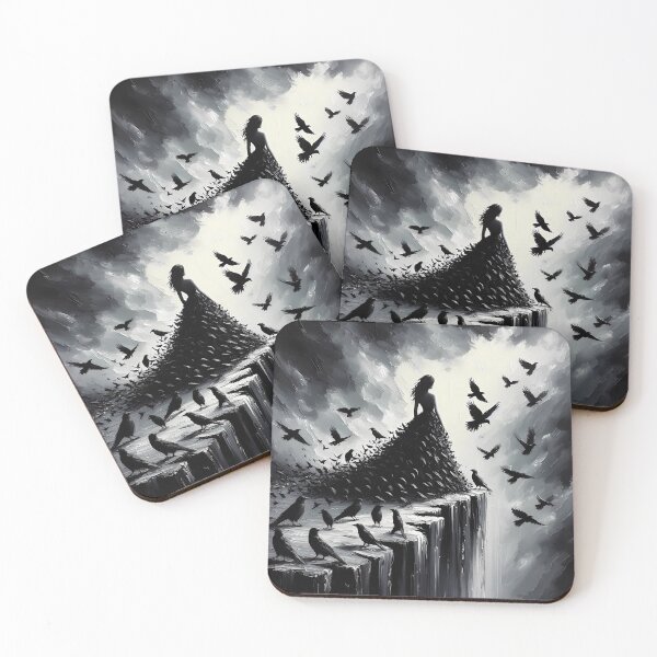 Item preview, Gothic Girl With The Crows designed and sold by Visual Nomad Club.