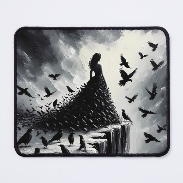 Item preview, Gothic Girl With The Crows designed and sold by Visual Nomad Club.