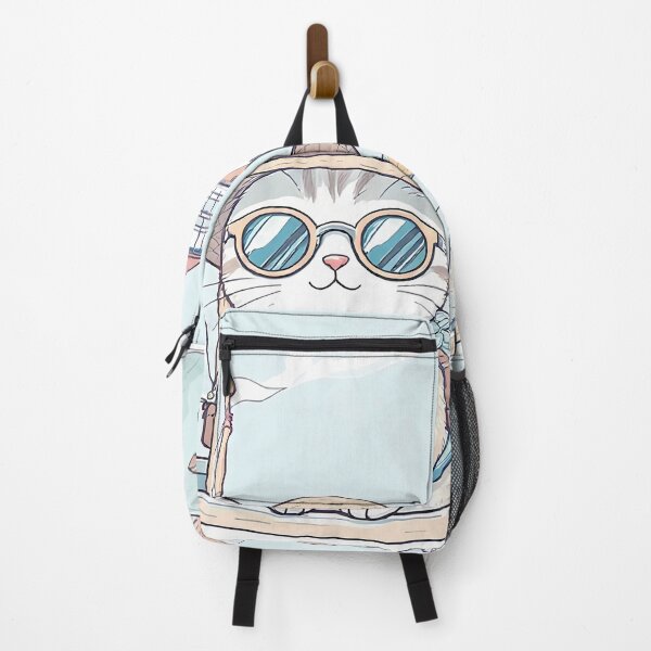 Item preview, Cool Sailing Cat with Sunglasses Nautical Illustration designed and sold by FratddArtworks.