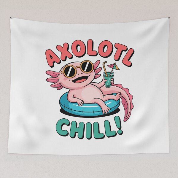 Item preview, Axolotl Chill! – Cool Summer Axolotl Floatie Vibes designed and sold by JPees.
